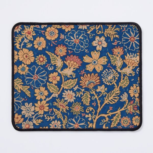 Item preview, Vibrant Blue Hungarian Folk Floral Patter designed and sold by Modern-Heritage.