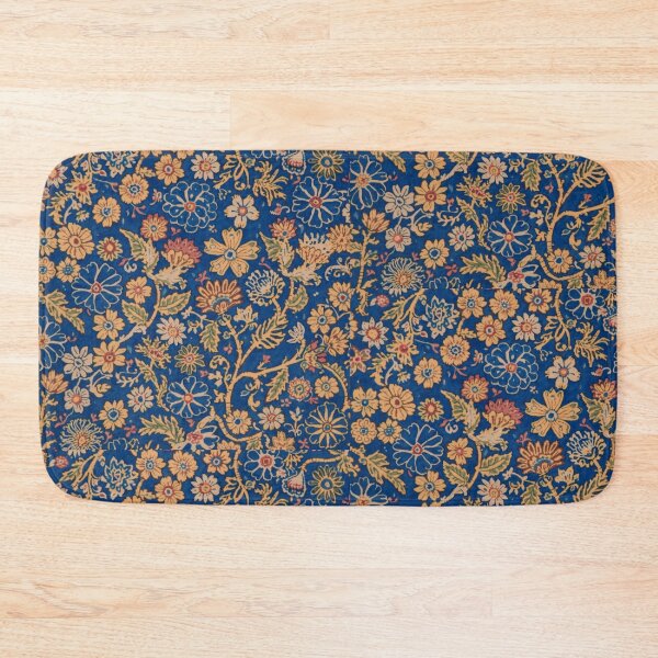 Item preview, Vibrant Blue Hungarian Folk Floral Patter designed and sold by Modern-Heritage.