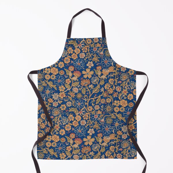Item preview, Vibrant Blue Hungarian Folk Floral Patter designed and sold by Modern-Heritage.