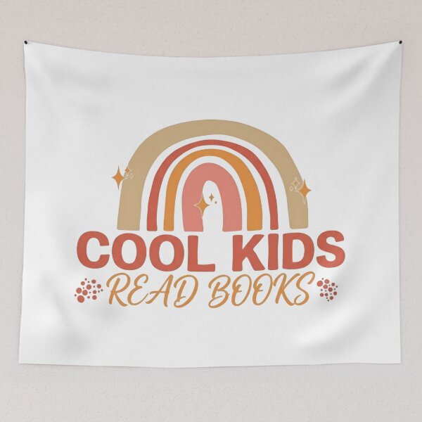 Item preview, Cool Kids Read Books Neutral Boho Rainbow designed and sold by SkeletonsDanger.