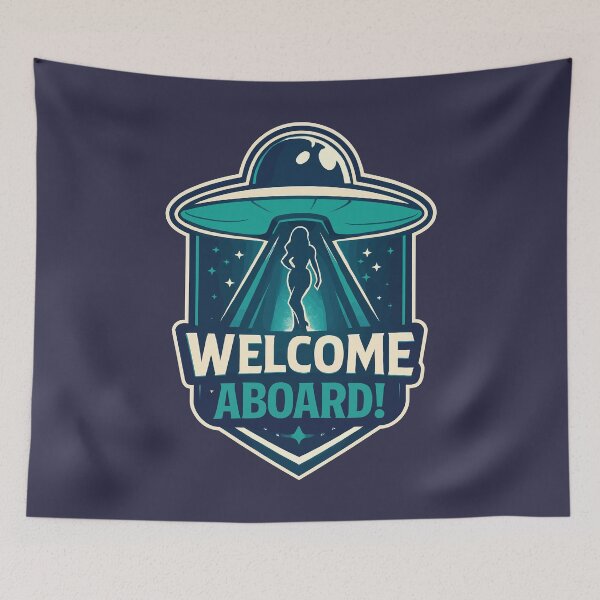 Item preview, Welcome Aboard Sci-Fi Emblem designed and sold by digijob.