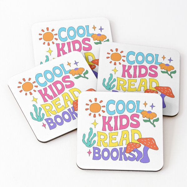 Item preview, Cool Kids Read Books Colorful Nature Reading Quote designed and sold by SkeletonsDanger.