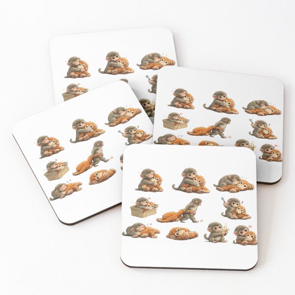 Item preview, Punch the Monkey Stickers Cute Viral Baby Monkey Wholesome & Emotional Support  designed and sold by AlienTechs.
