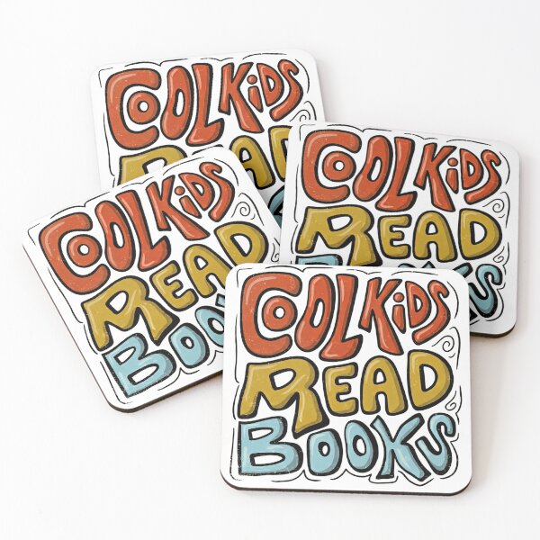 Item preview, Cool Kids Read Books Bold Hand Lettered Quote designed and sold by SkeletonsDanger.