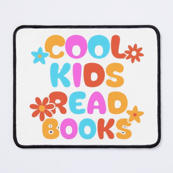 Item preview, Cool Kids Read Books Bright Bubble Letter Quote designed and sold by SkeletonsDanger.