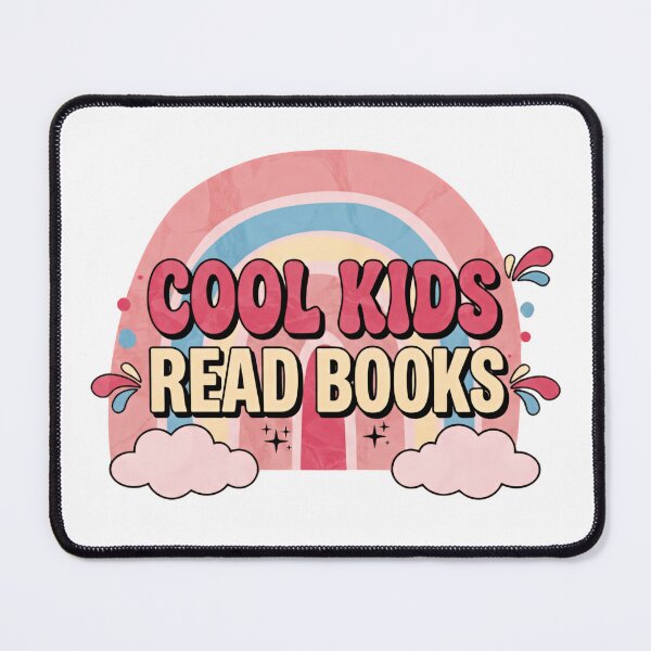 Item preview, Cool Kids Read Books Rainbow Cloud Reading Quote designed and sold by SkeletonsDanger.