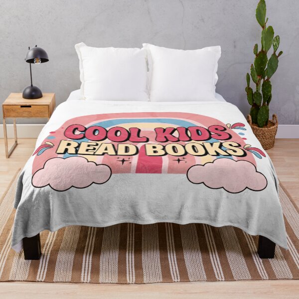 Item preview, Cool Kids Read Books Rainbow Cloud Reading Quote designed and sold by SkeletonsDanger.