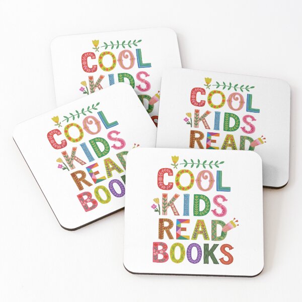 Item preview, Cool Kids Read Books Patterned Letter Reading Quote designed and sold by SkeletonsDanger.