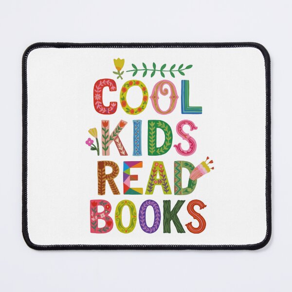 Item preview, Cool Kids Read Books Patterned Letter Reading Quote designed and sold by SkeletonsDanger.