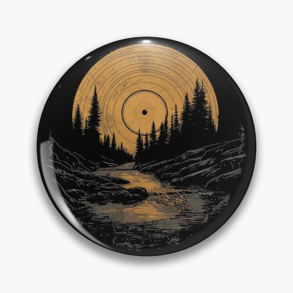 Item preview, Vinyl Moon Nightscape — Vintage Woodland designed and sold by Nacho Average Designs.