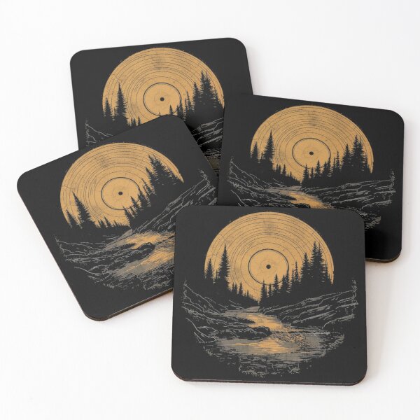 Item preview, Vinyl Moon Nightscape — Vintage Woodland designed and sold by Nacho Average Designs.