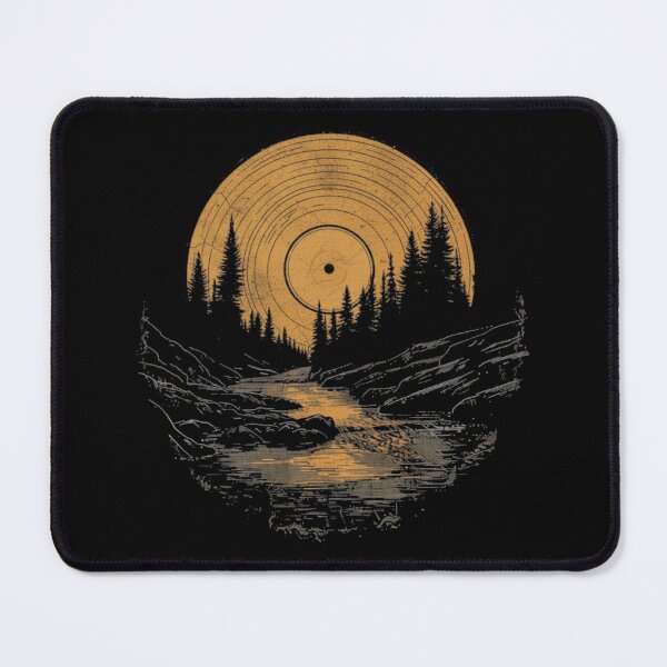 Item preview, Vinyl Moon Nightscape — Vintage Woodland designed and sold by Nacho Average Designs.