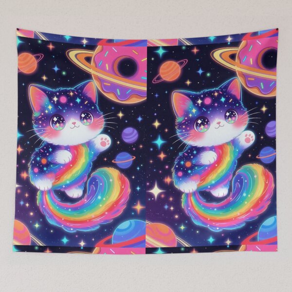 Item preview, Galaxy Rainbow Kitty Dream designed and sold by CoquetteLunaCo.