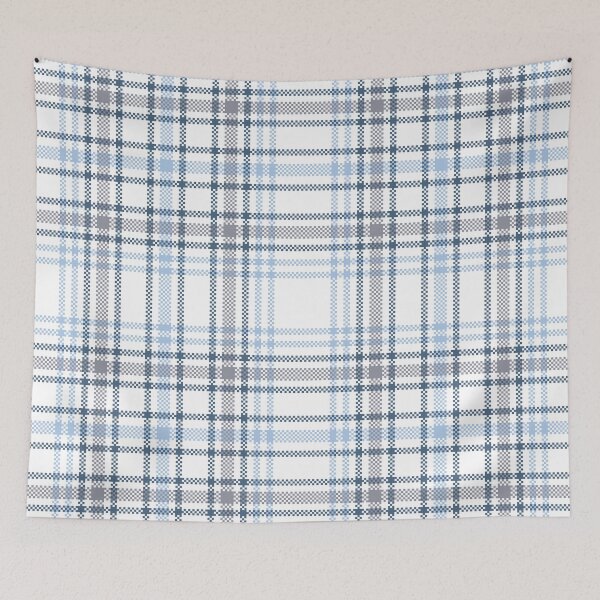 Item preview, Light Blue Classic Plaid Seamless Pattern designed and sold by PowerAntShop.