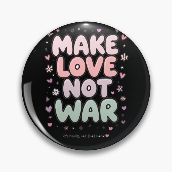 Item preview, Make Love Not War – Cute Peace Quote Aesthetic designed and sold by ConfuseLab Alt.