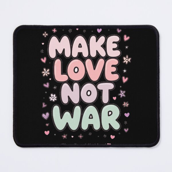 Item preview, Make Love Not War – Cute Peace Quote Aesthetic designed and sold by ConfuseLab Alt.