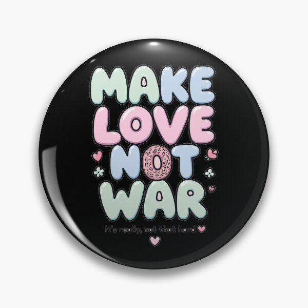 Item preview, Make Love Not War – Cute Peace Quote Aesthetic designed and sold by ConfuseLab Alt.