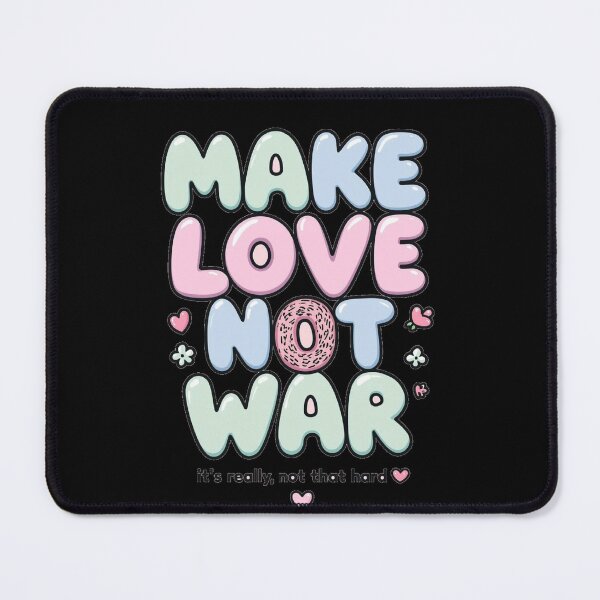 Item preview, Make Love Not War – Cute Peace Quote Aesthetic designed and sold by ConfuseLab Alt.