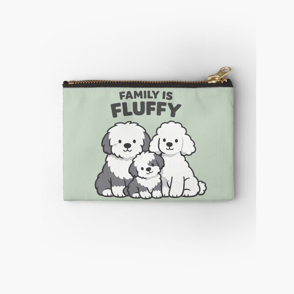Item preview, Old English Sheepdog & Poodle Family – Sheepadoodle Puppy – Family Is Fluffy Cute Dog Design designed and sold by ThatDoggoArtist.
