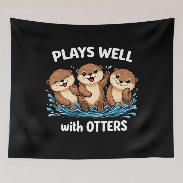 Item preview, Plays well with otters designed and sold by JODYSMORGAN.