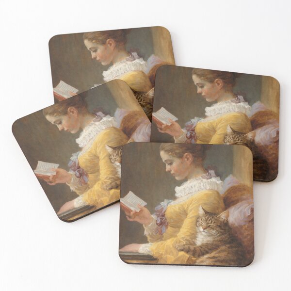 Item preview, The Reader and Her Quiet Companion designed and sold by Ocelot-T.