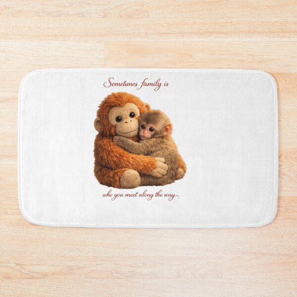 Item preview, Punch Monkey – Baby Japanese Macaque Hugging Stuffed Orangutan designed and sold by wilnickvisuals.
