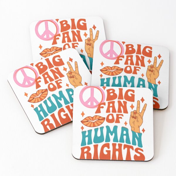 Item preview, Big Fan Of Human Rights Peace Love Justice designed and sold by SkeletonsDanger.