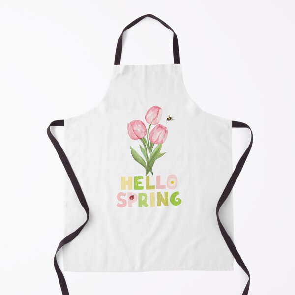 Item preview, Hello Spring with Tulips, Ladybird, Bee and a Daisy designed and sold by Fantacaroo Designs.