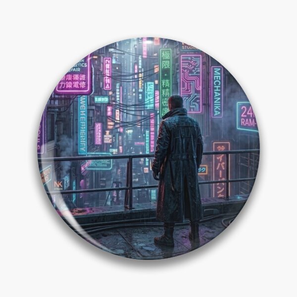 Item preview, Cyberpunk City View with Neon NK Studios designed and sold by NK-Studios .