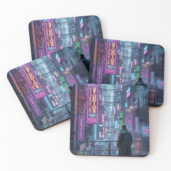 Item preview, Cyberpunk City View with Neon NK Studios designed and sold by NK-Studios .