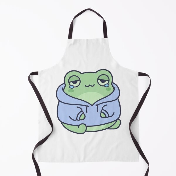 Item preview, Tired Always Cute Frog Minimal Kawaii Aesthetic Design designed and sold by Stickersdevelop.
