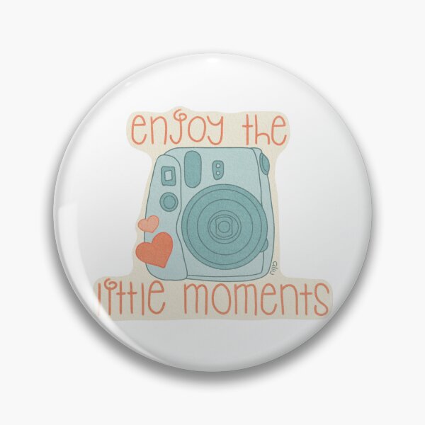 Item preview, Enjoy the Little Moments Camera – Sky Blue designed and sold by BibidibuDesigns.