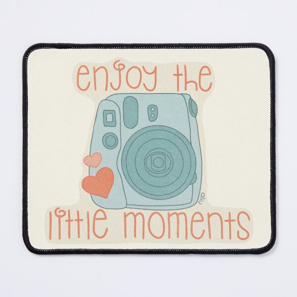 Item preview, Enjoy the Little Moments Camera – Sky Blue designed and sold by BibidibuDesigns.