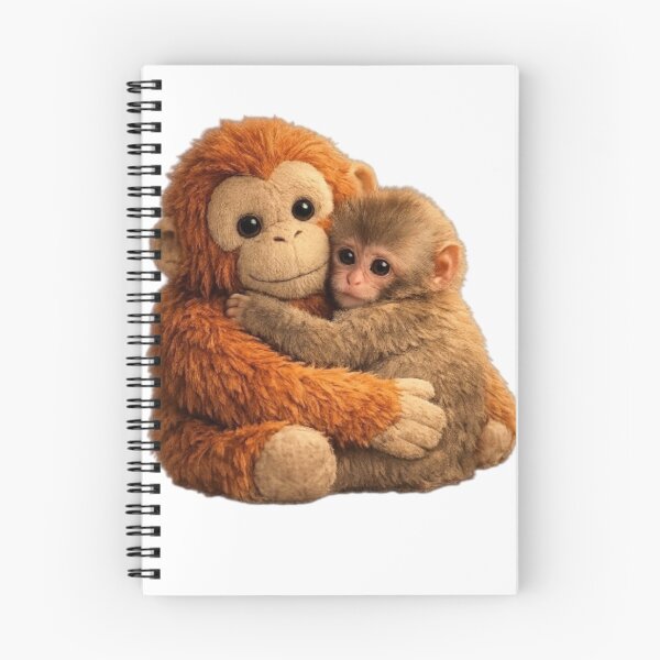 Item preview, Punch Monkey Hugging Stuffed Orangutan - Illustration  designed and sold by wilnickvisuals.