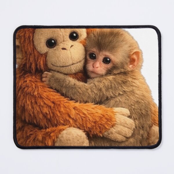 Item preview, Punch Monkey Hugging Stuffed Orangutan - Illustration  designed and sold by wilnickvisuals.