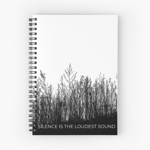 Item preview, Silence is the Loudest Sound - Minimalist Dark Aesthetic designed and sold by VibeArtShop.