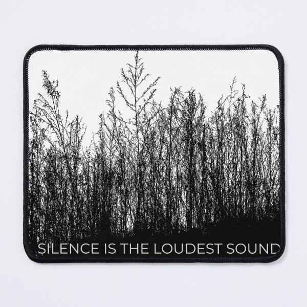 Item preview, Silence is the Loudest Sound - Minimalist Dark Aesthetic designed and sold by VibeArtShop.