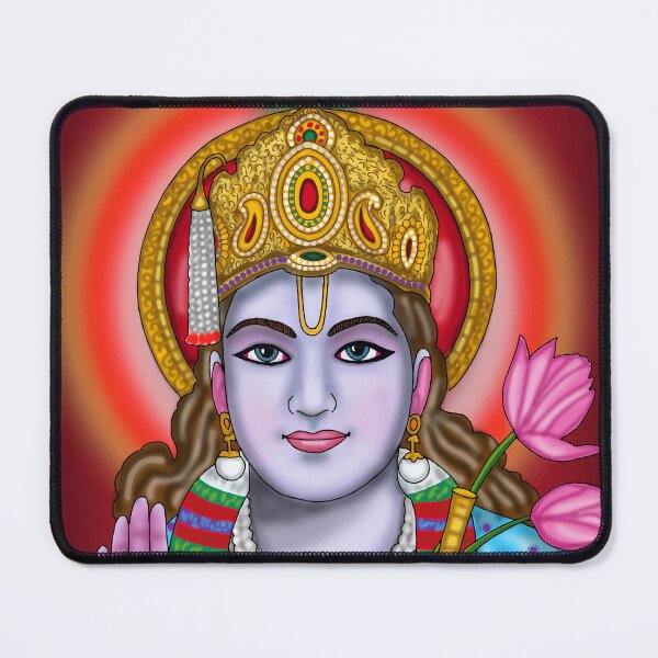 Item preview, Lord Krishna Divine Design – Spiritual Hindu Art Illustration designed and sold by Harshit_Digital_Arts.