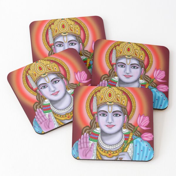 Artikelvorschau, Göttliches Design von Lord Krishna – Spirituelle hinduistische Kunstillustration entworfen und verkauft von Harshit_Digital_Arts.