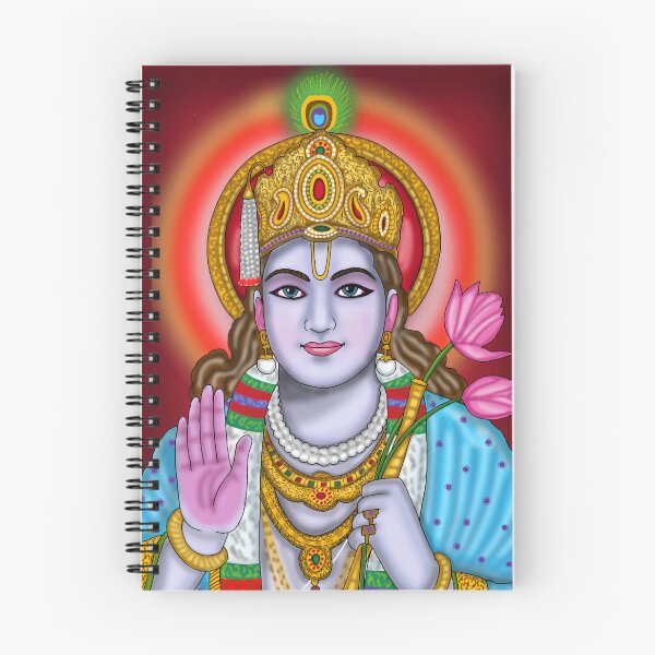 Item preview, Diseño Divino del Señor Krishna – Ilustración de Arte Espiritual Hindú designed and sold by Harshit_Digital_Arts.