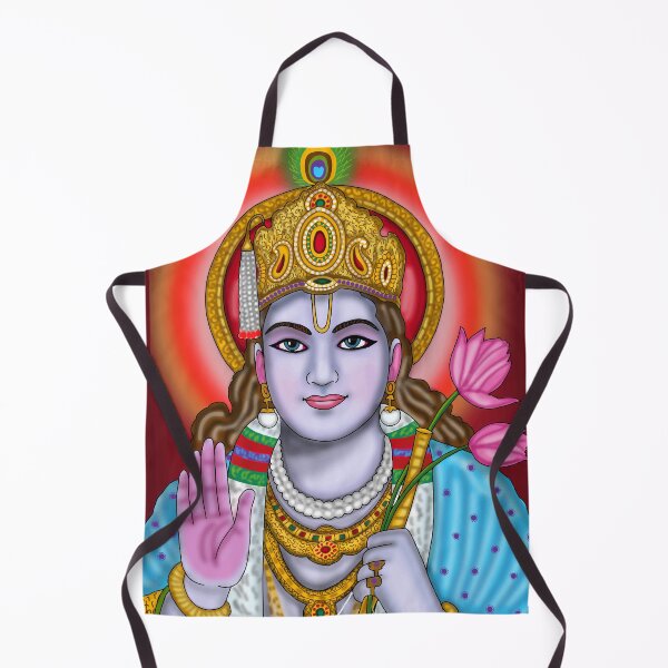 Item preview, Lord Krishna Divine Design – Spiritual Hindu Art Illustration designed and sold by Harshit_Digital_Arts.