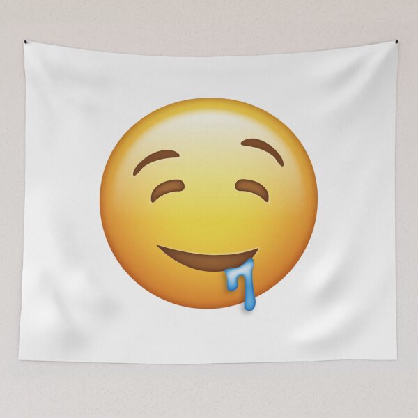 Item preview, "Thinking of Tacos" Drooling Daydream Emoji designed and sold by Tom-Riley.