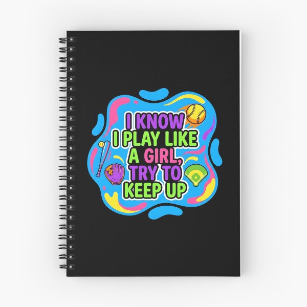 Item preview, I know I play like a girl, try to keep up | Softball designed and sold by SocialStaticz.