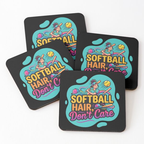 Item preview, Softball hair, Don't care | Softball designed and sold by SocialStaticz.