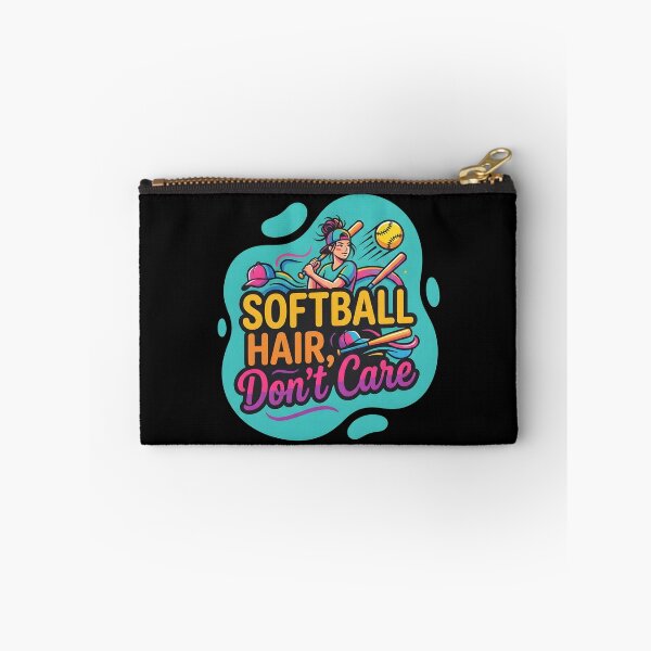 Item preview, Softball hair, Don't care | Softball designed and sold by SocialStaticz.