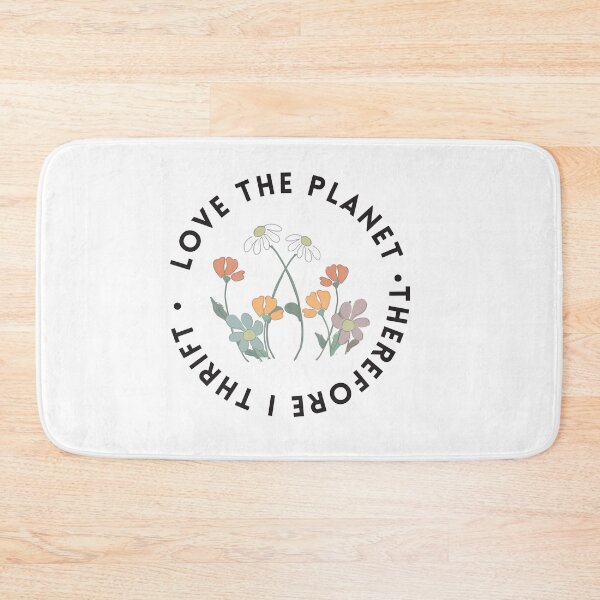 Item preview, I love the planet therefore I thrift designed and sold by TaraPen.