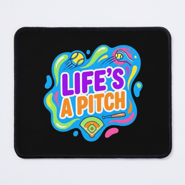 Item preview, Life's a pitch | Softball designed and sold by SocialStaticz.