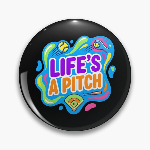 Item preview, Life's a pitch | Softball designed and sold by SocialStaticz.