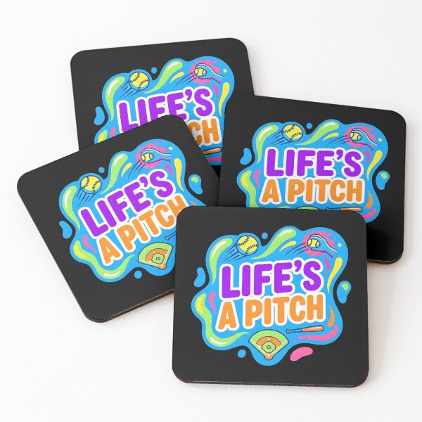 Item preview, Life's a pitch | Softball designed and sold by SocialStaticz.