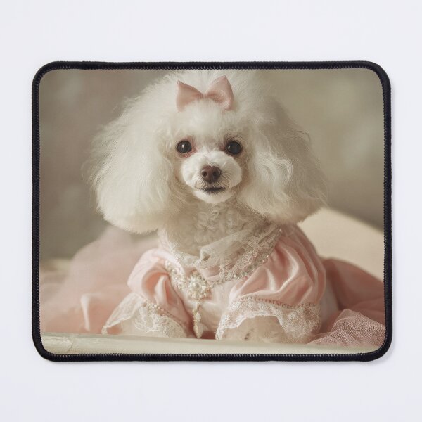 Item preview, Poodle in Pink Dress designed and sold by Elisabeth Lucas.